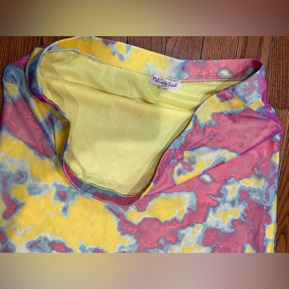 Floral circle trends 
Vibrant High-Low Tie-Dye Skirt - Picture 7 of 9